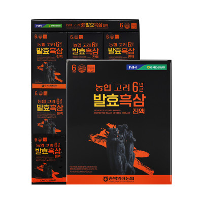 충북인삼농협 농협 고려6년근 발효흑삼진액 70ml*30포